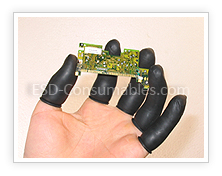 Black ESD Finger Cots